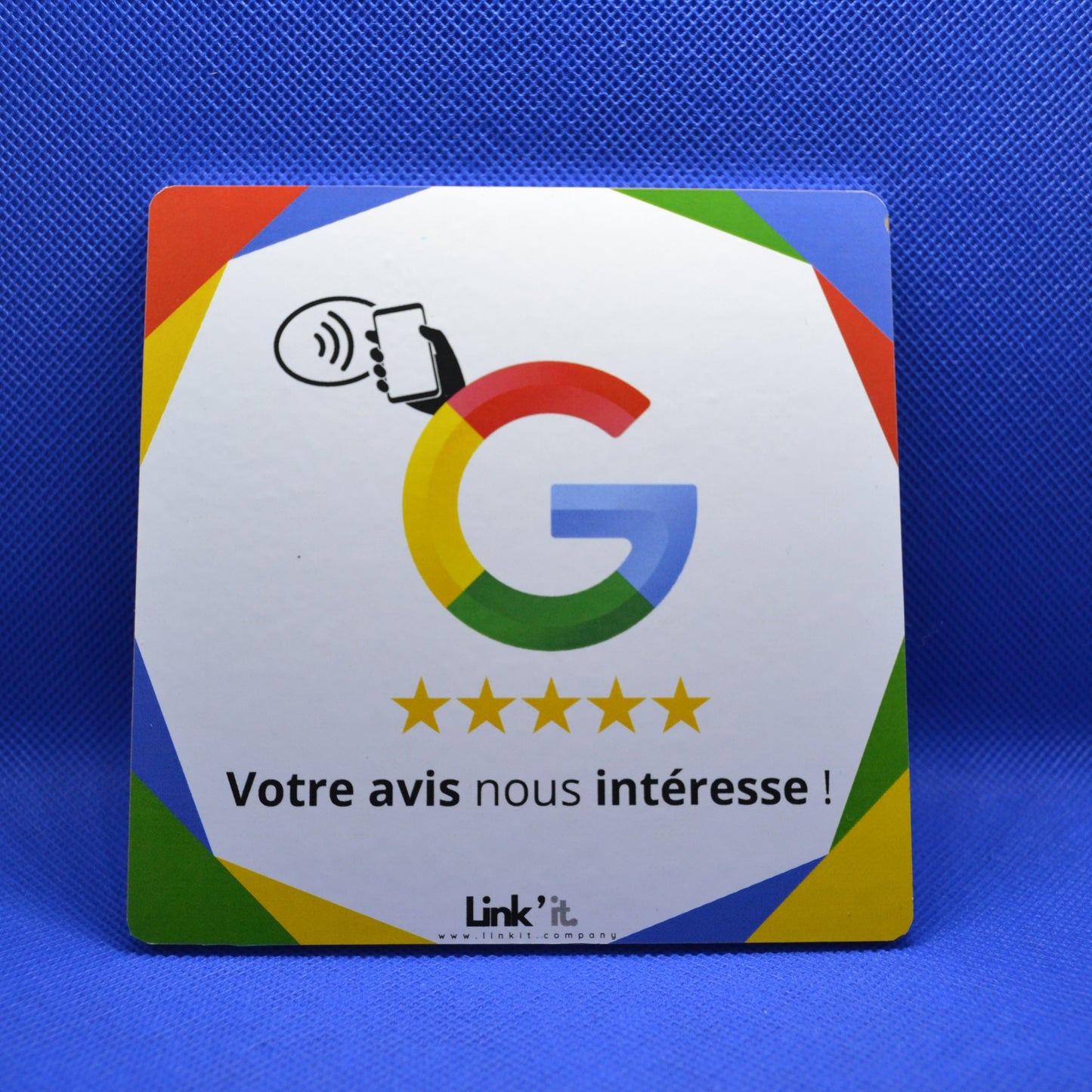 Plaque d'Avis Google NFC ⭐⭐⭐⭐⭐