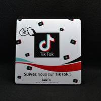 Plaque d'Ajout TikTok NFC